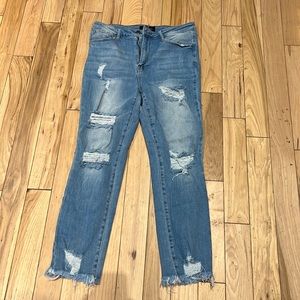 NWOT Risen Jeans high waisted straight leg